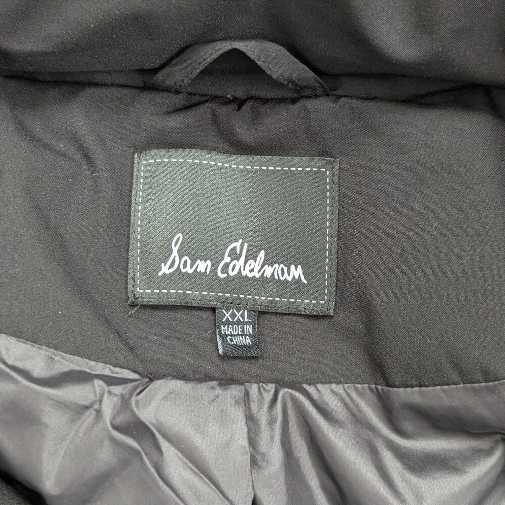 Sam Edelman Puffer Jacket Women's Size XXL Black - Picture 3 of 11